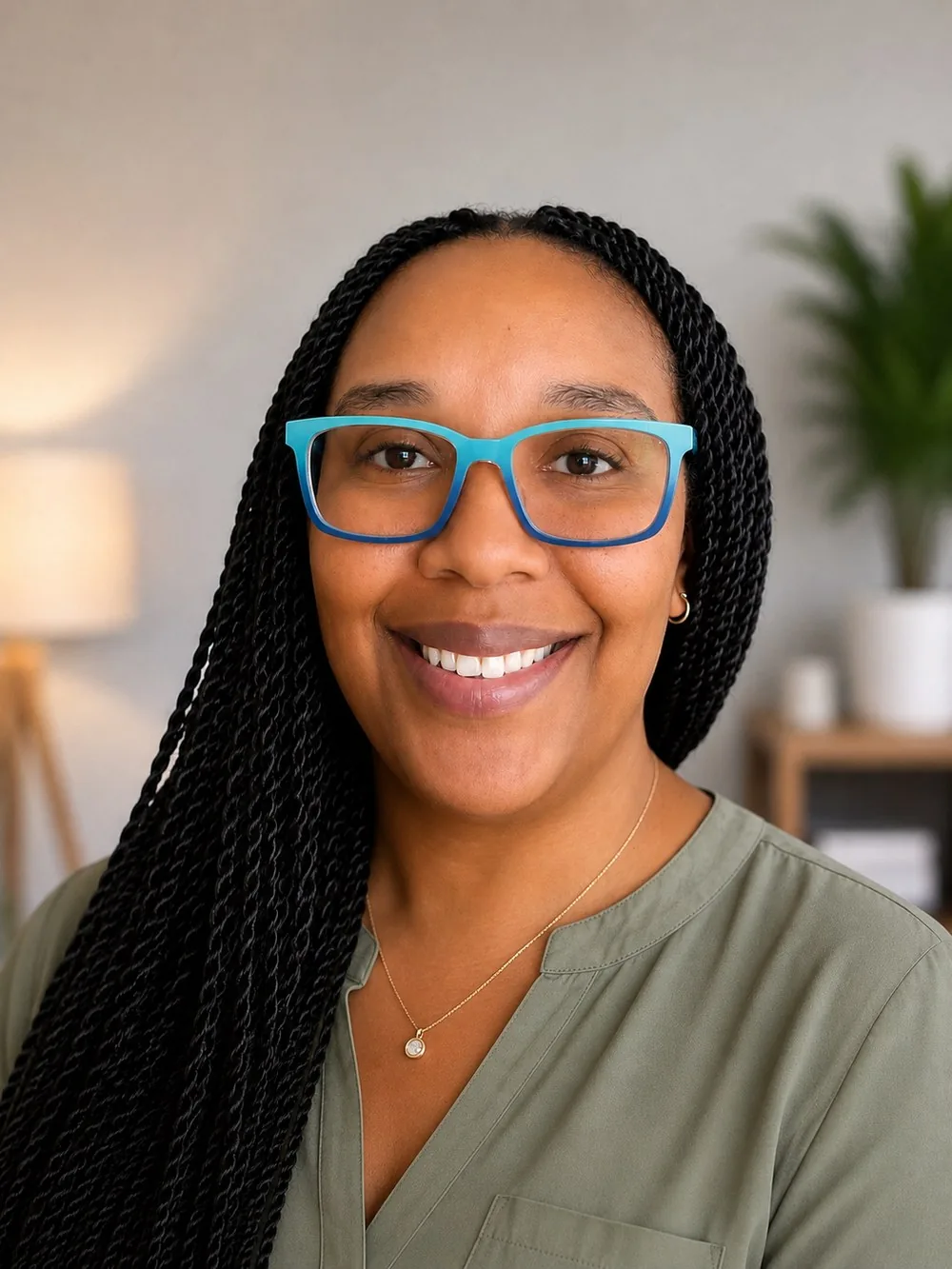 Raven Thomas, owner and therapist at Color Outside The Lines Counseling.